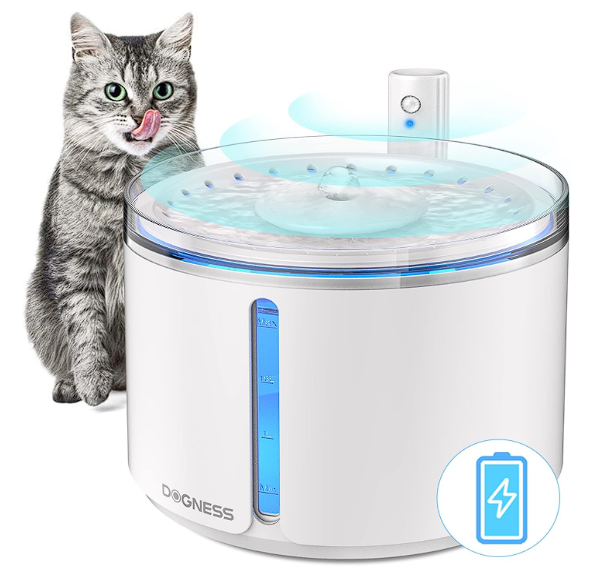 Fontaine eau pour chat DOGNESS avec capteur de mouvement à 135 °